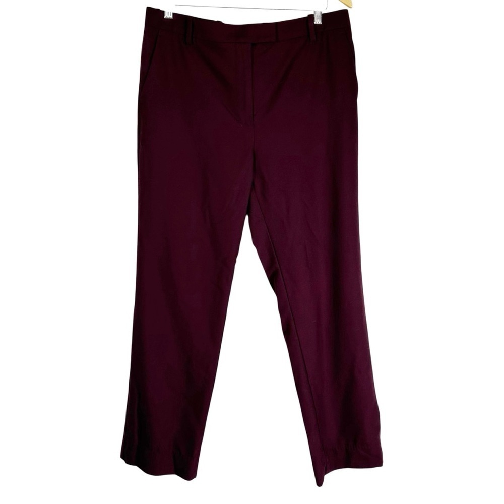 3.1 PHILLIP LIM Women's size 10 Deep Plum Flat front Trouser Pants